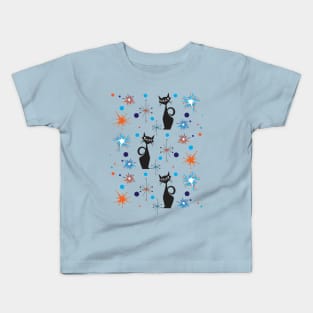 Starburst Atomic Cats Kids T-Shirt